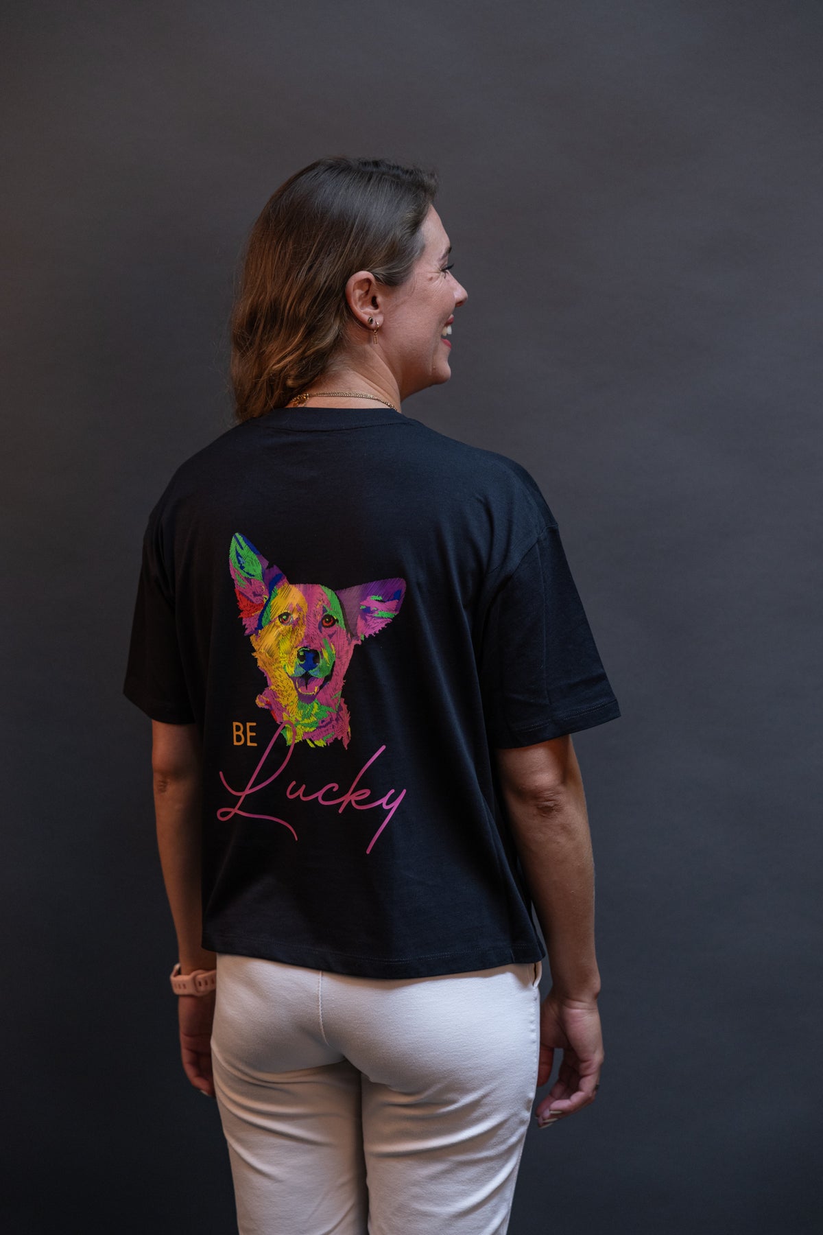 Cropped T-Shirt "Lucky"