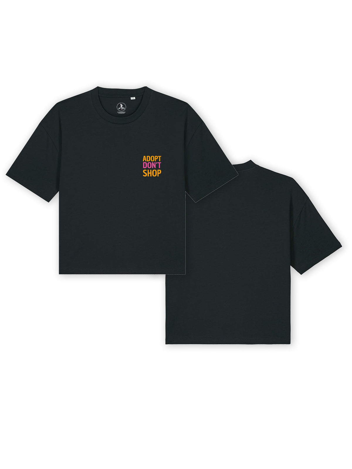 Cropped T-Shirt "Adopt don't Shop"