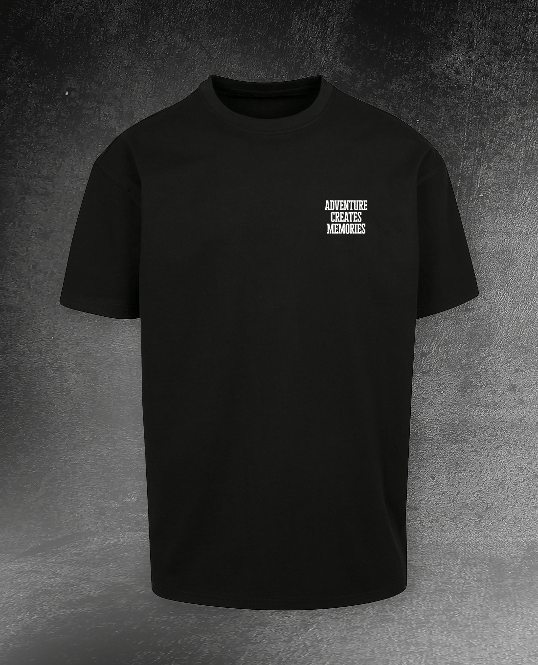 HEAVY OVERSIZE SHIRT "ADVENTURE CREATES MEMORIES"