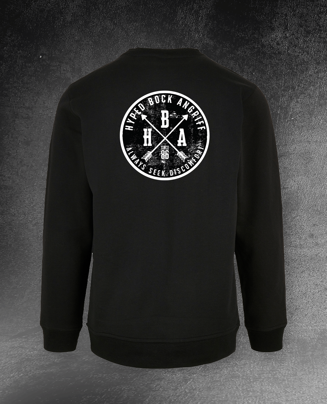 CREWNECK SWEATSHIRT "HYPED BOCK ANGRIFF EST. 1986"
