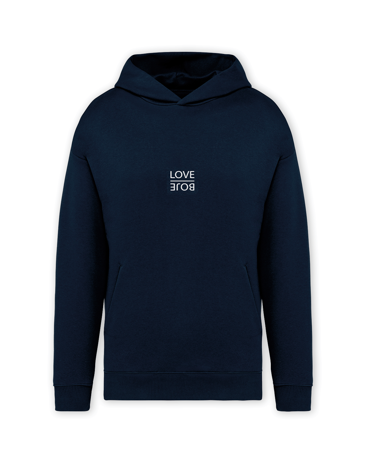 Hoodie "Love Boje" Navy Blue